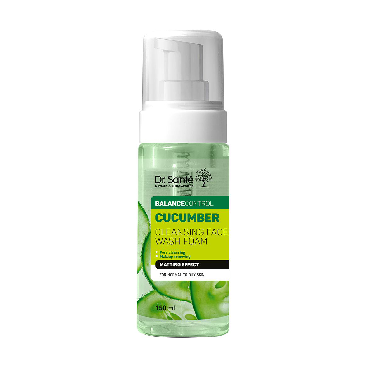 Пінка для вмивання Dr.Sante Cucumber Balance Control, 150 мл